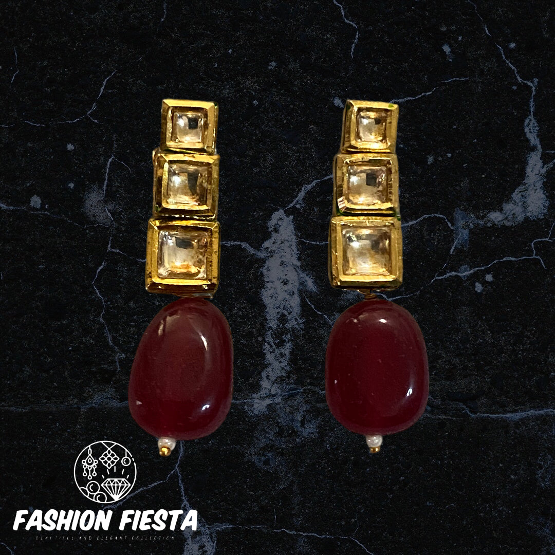 Kundan Bead Earring