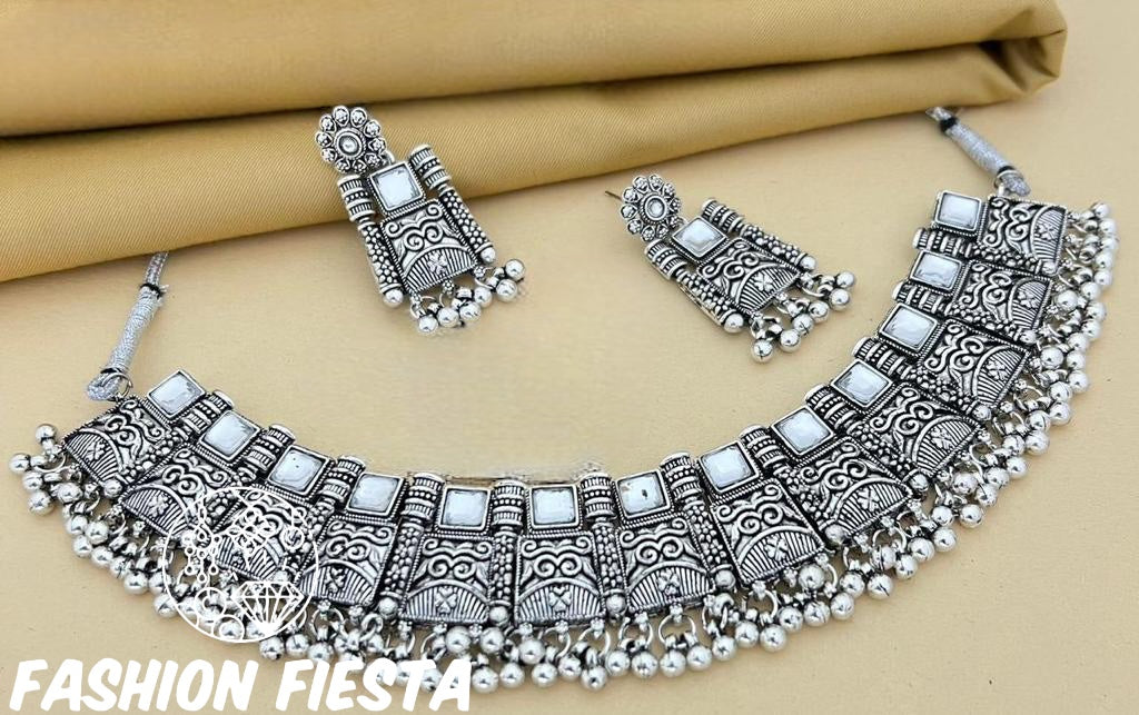 Oxidized Necklace Set