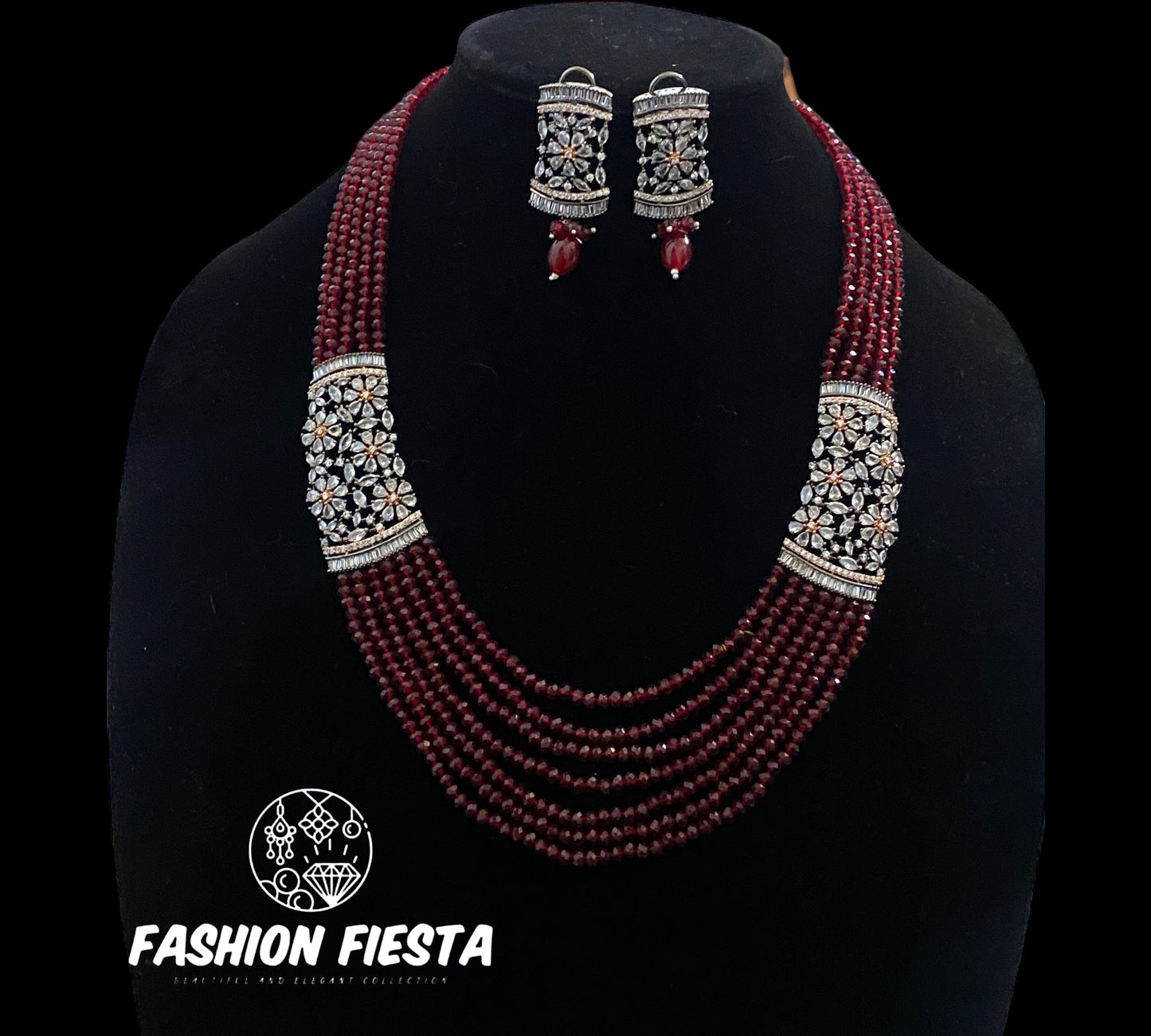 Beaded Victorian Necklace Set