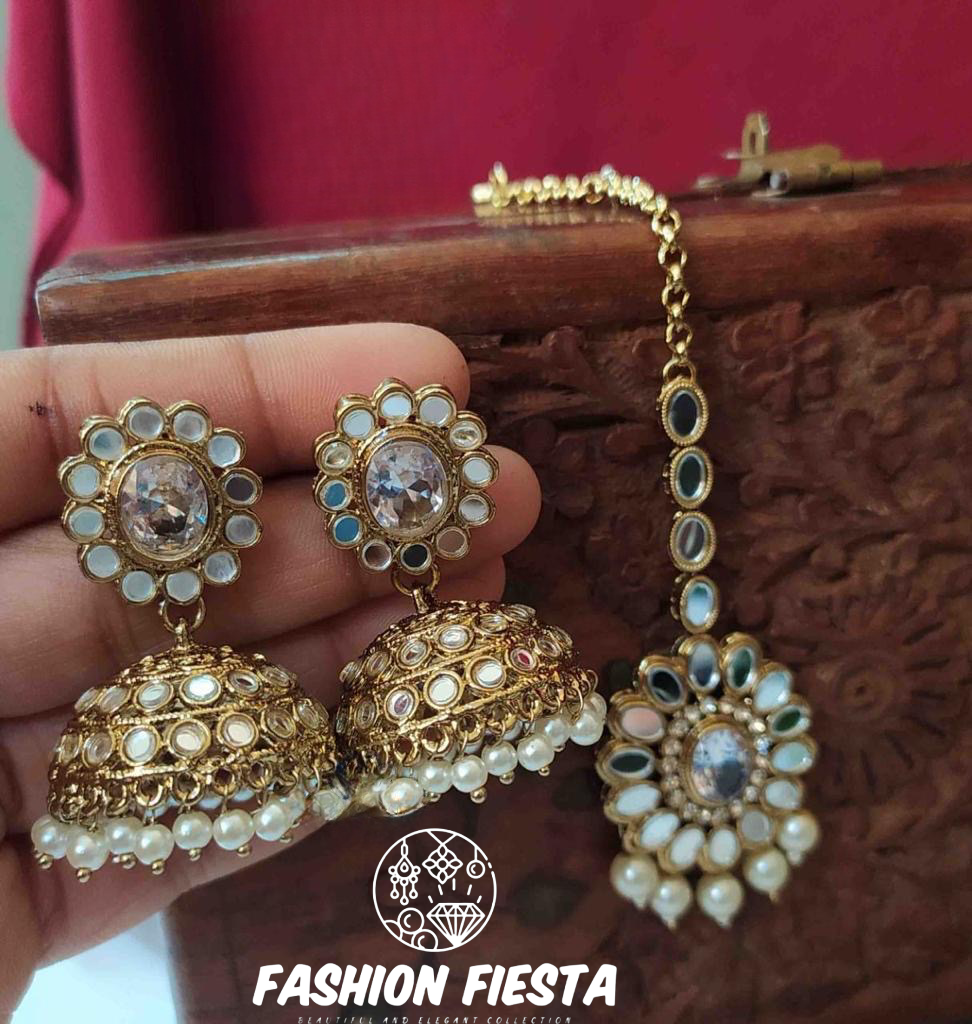 Earring and Tikka (headpiece) Sets