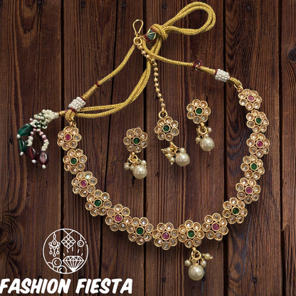 Necklace Set with Maang Tikka (head piece)
