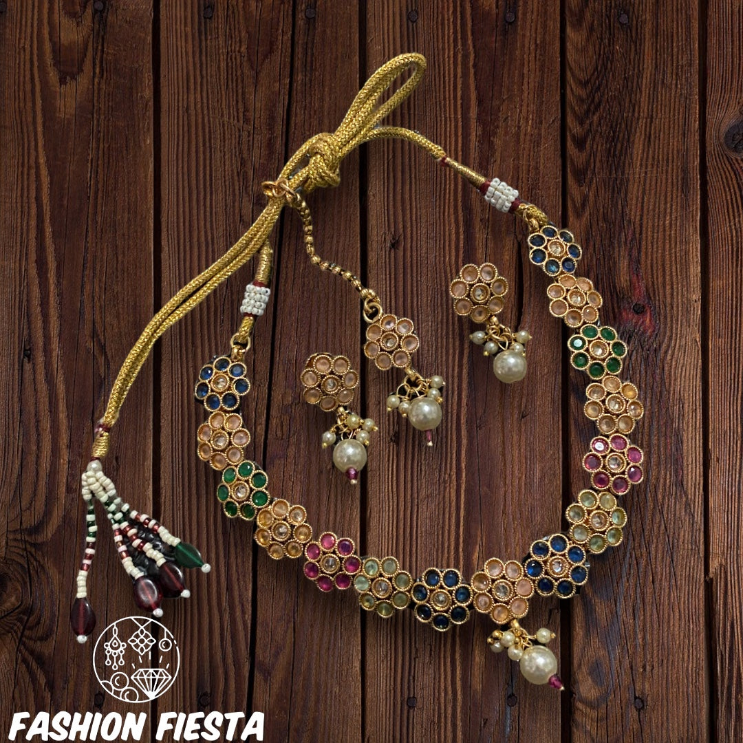 Necklace Set with Maang Tikka (head piece)