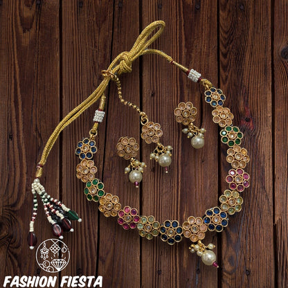 Necklace Set with Maang Tikka (head piece)