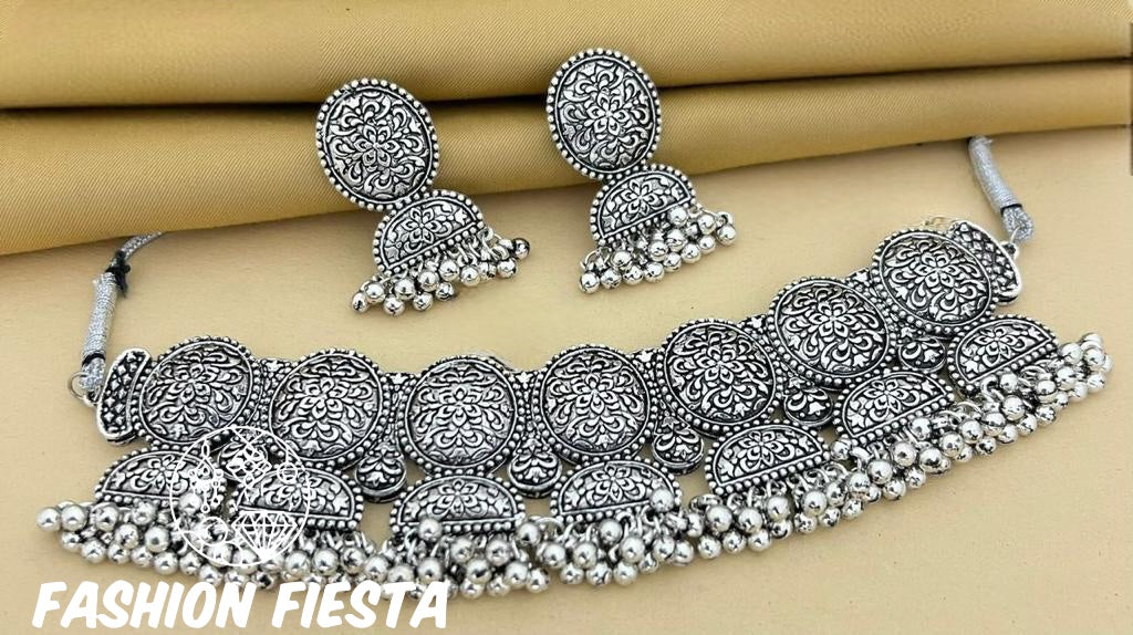Oxidized Necklace Set